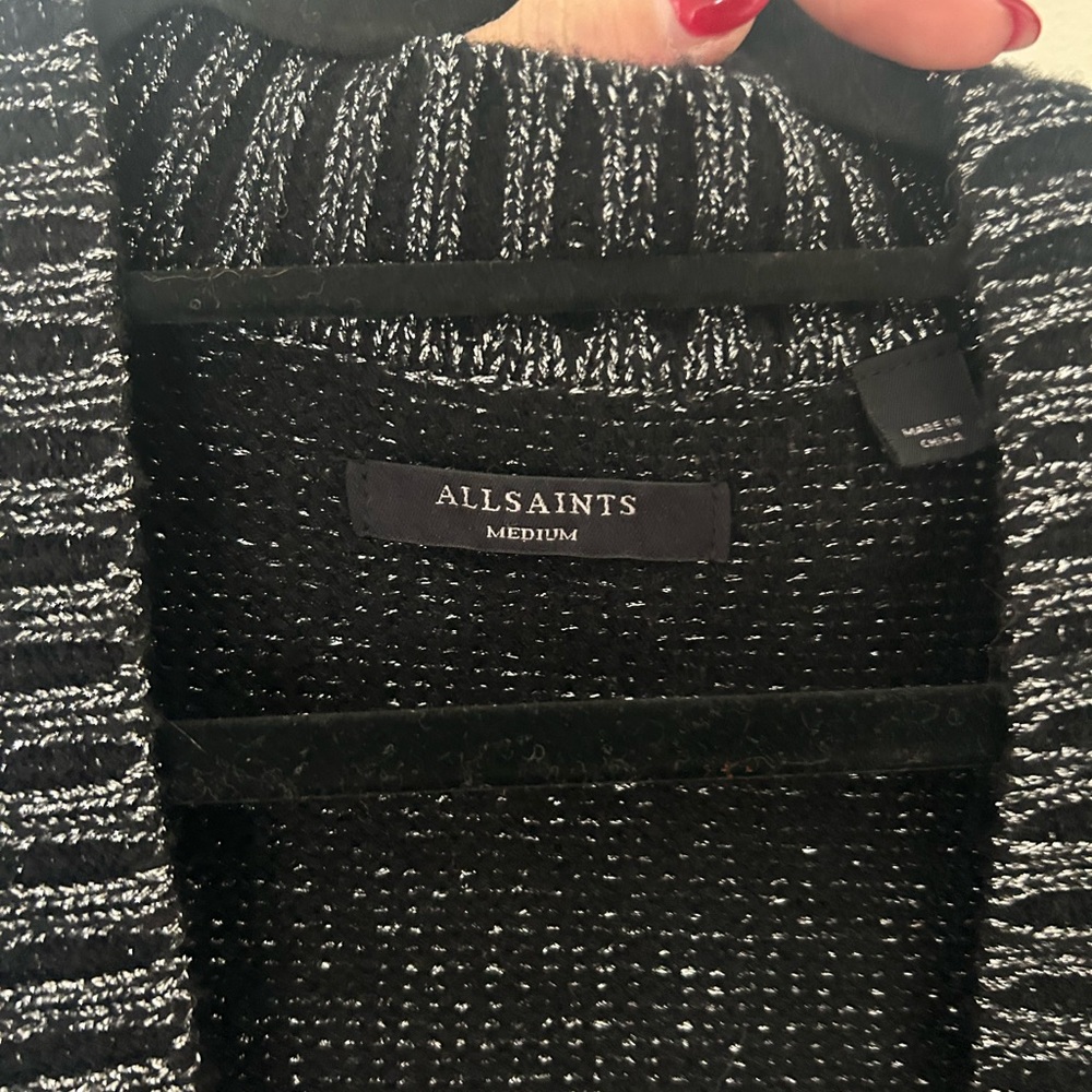 All Saints Women's Charcoal Cardigan - Picture 2 of 3